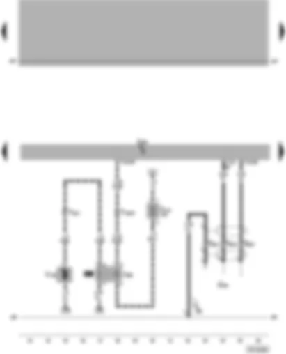 Wiring Diagram  VW PASSAT 2003 - Motronic control unit - engine speed sender - brake servo relay - vacuum pump for brakes