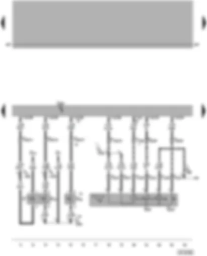 Wiring Diagram  VW PASSAT 2003 - Motronic control unit - cruise control system (CCS) switch - brake light switch - clutch pedal switch - brake pedal switch for CCS