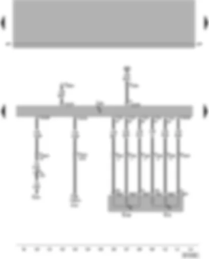 Wiring Diagram  VW PASSAT 2003 - Motronic control unit - accelerator position sender