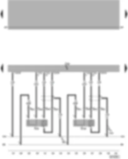 Wiring Diagram  VW PASSAT 2004 - Motronic control unit - Lambda probes