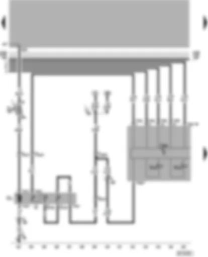 Wiring Diagram  VW PASSAT 2005 - Fuel pump - fuel gauge sender - dash panel insert - oil level warning lamp - fuel level sender