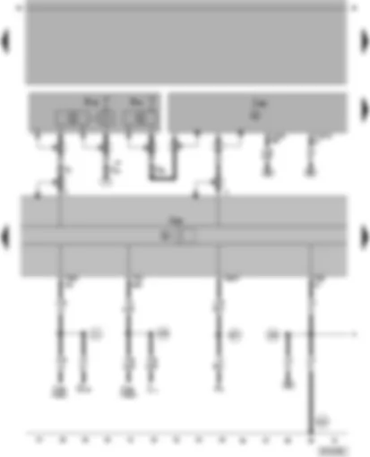 Wiring Diagram  VW PASSAT 2004 - Control unit with display for TV/radio/navigation - sunroof aerial - traffic information control unit