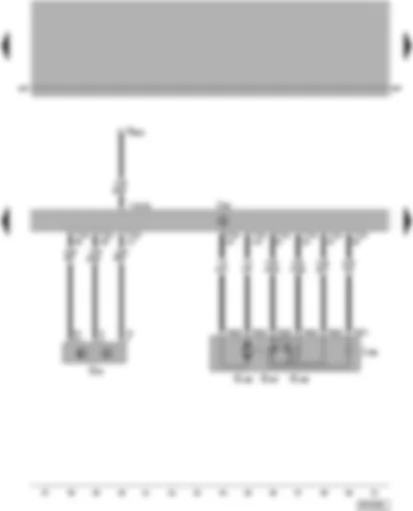 Wiring Diagram  VW PASSAT 2003 - Simos control unit - throttle valve module - Hall sender