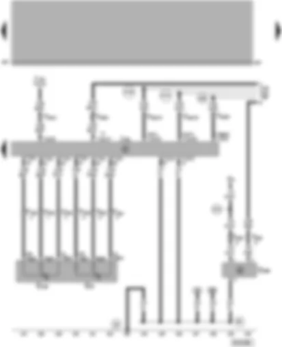 Wiring Diagram  VW PASSAT 2005 - Simos control unit - accelerator position sender - oil level and oil temperature sender