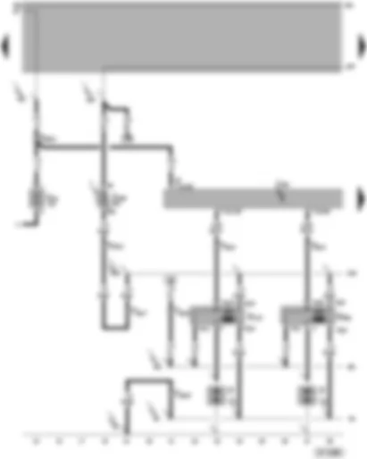 Wiring Diagram  VW PASSAT 2005 - Motronic control unit - ignition system - spark plug connectors - spark plugs