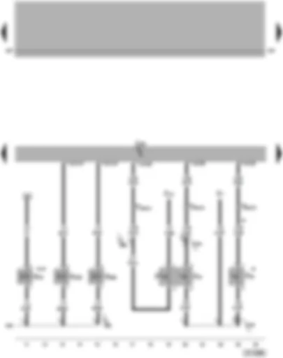 Wiring Diagram  VW PASSAT 2005 - Motronic control unit - brake light switch - brake pedal switch for CCS - clutch pedal switch - camshaft control valve