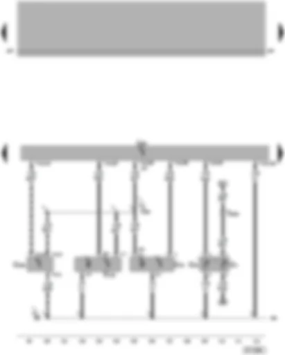 Wiring Diagram  VW PASSAT 2005 - Motronic control unit - Hall sender - coolant temperature sender - brake servo pressure sensor