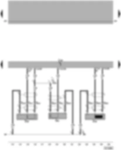 Wiring Diagram  VW PASSAT 2003 - Motronic control unit - engine speed sender - knock sensors