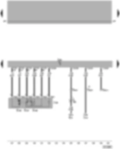 Wiring Diagram  VW PASSAT 2003 - Motronic control unit - throttle valve module