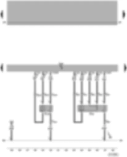 Wiring Diagram  VW PASSAT 2004 - Motronic control unit - Lambda probes