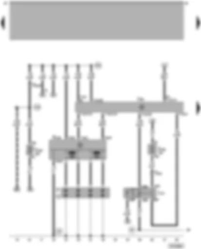 Wiring Diagram  VW PASSAT 2003 - Simos control unit - ignition system - terminal 30 voltage supply relay