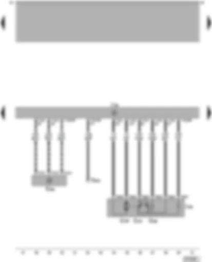 Wiring Diagram  VW PASSAT 2003 - Simos control unit - throttle valve module - brake servo pressure sensor