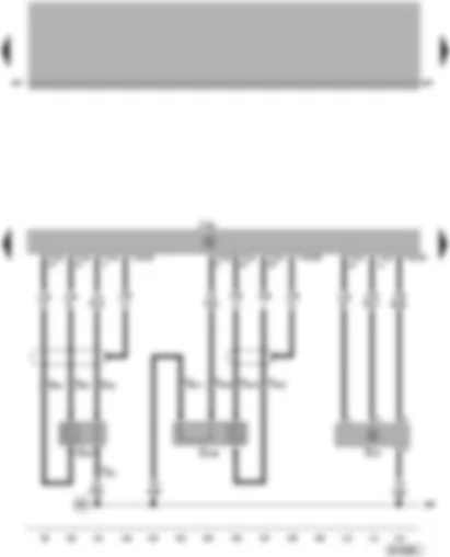 Wiring Diagram  VW PASSAT 2003 - Simos control unit - Lambda probes - air mass meter