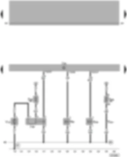 Wiring Diagram  VW PASSAT 2004 - Simos control unit - activated charcoal filter system solenoid valve - variable intake manifold changeover valve - secondary air system