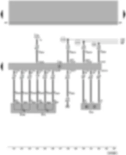 Wiring Diagram  VW PASSAT 2005 - Simos control unit - accelerator position sender - Hall sender