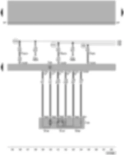 Wiring Diagram  VW PASSAT 2005 - Motronic control unit - throttle valve module