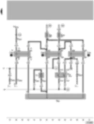 Wiring Diagram  VW PASSAT 2003 - Radiator fan relay for 1st and 2nd speeds - radiator fan run-on relay