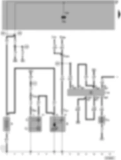 Wiring Diagram  VW PASSAT 2001 - Battery - starter - alternator - voltage regulator - turbocharger coolant pump control unit - coolant circulation pump