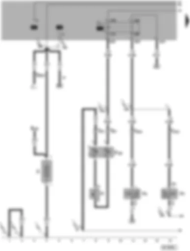 Wiring Diagram  VW PASSAT 2003 - Battery - horn plate - treble horn - bass horn - dual tone horn relay - airbag coil connector/return spring with slip ring