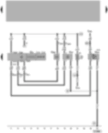 Wiring Diagram  VW PASSAT 2005 - Climatronic control unit - high pressure sender - coolant shut-off valve - heater - compressor regulating valve - air conditioner