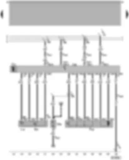 Wiring Diagram  VW PASSAT 2005 - Door control unit - rear right central locking lock unit - rear right entry light