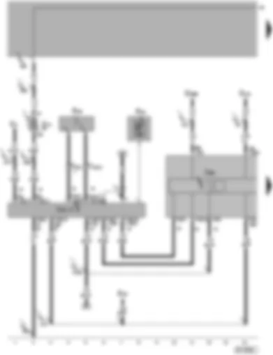 Wiring Diagram  VW PASSAT 2005 - Control unit with display for radio and navigation - mobile telephone operating electronics control unit - telephone microphone - mobile telephone