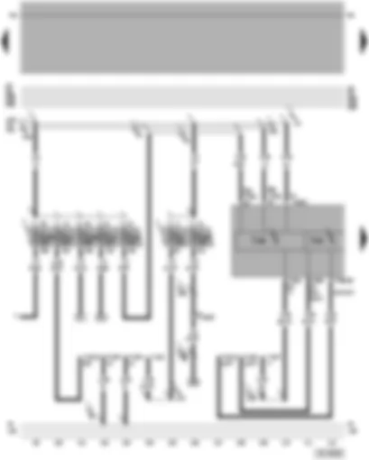 Wiring Diagram  VW PASSAT 2005 - Dash panel insert - data bus diagnostic interface - self-diagnosis connection