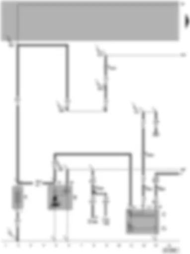 Wiring Diagram  VW PASSAT 2005 - Battery - starter - alternator - voltage regulator