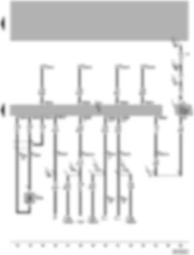 Wiring Diagram  VW PASSAT 2004 - Automatic gearbox control unit - gearbox speed sender - diagnostic socket