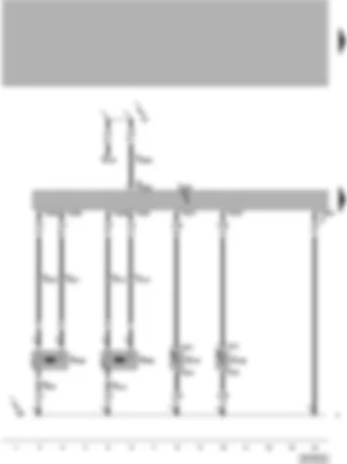 Wiring Diagram  VW PASSAT 2005 - Airbag control unit - side airbag igniter - side airbag sensors