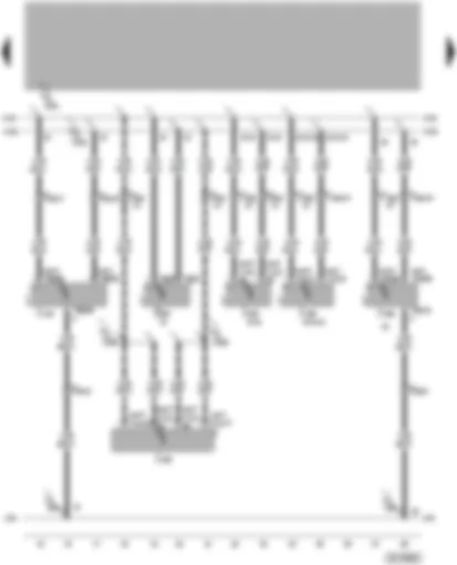 Wiring Diagram  VW PASSAT 2004 - ABS and EDL control unit - Motronic control unit - steering angle sender - diesel direct injection system control unit