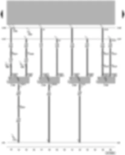 Wiring Diagram  VW PASSAT 2005 - Climatronic control unit - convenience system central control unit - multi-function steering wheel control unit - fuel pump control unit