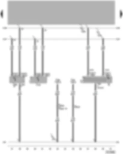 Wiring Diagram  VW PASSAT 2005 - Mobile telephone operating electronics control unit - control unit with display for radio and navigation - radio