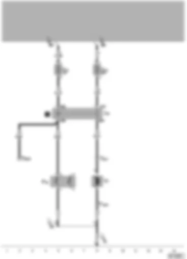 Wiring Diagram  VW PASSAT 2003 - Radiator fan - radiator fan thermal switch