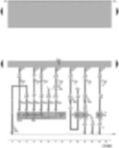 Wiring Diagram  VW PASSAT 2002 - Motronic control unit - cruise control system (CCS) switch - brake light switch - clutch pedal switch