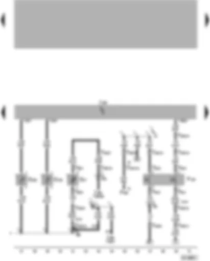 Wiring Diagram  VW PASSAT 2002 - Climatronic control unit - ambient temperature indicator - vent temperature sender - air conditioning system pressure switch