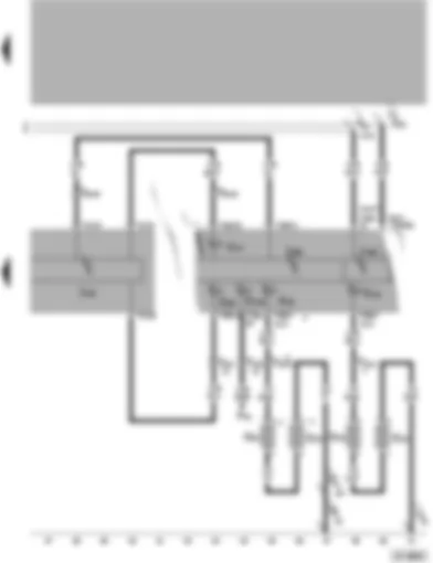 Wiring Diagram  VW PASSAT 2002 - ABS with EDL and TCS control unit - dash panel insert - brake pad wear sender and warning lamp - warning lamps