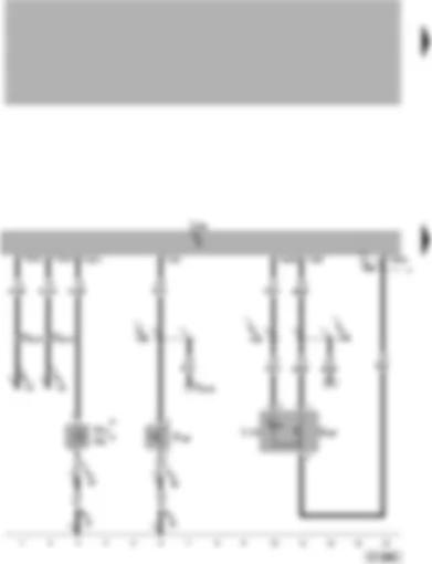 Wiring Diagram  VW PASSAT 2005 - Convenience system central control unit - anti-theft alarm switch - alarm horn - interior monitoring deactivation switch