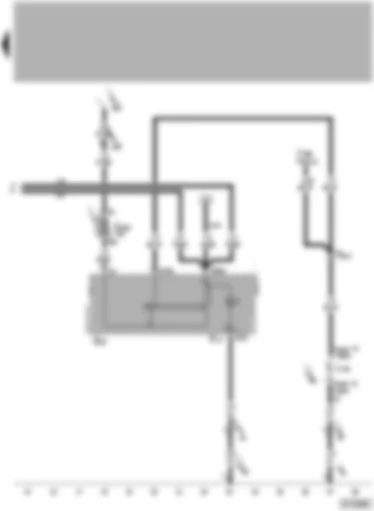 Wiring Diagram  VW PASSAT 2001 - Control unit with display - lights switch - rear fog light - fog lights