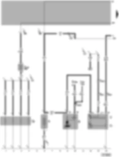 Wiring Diagram  VW PASSAT 2005 - Battery - starter - alternator - voltage regulator - engine glow plugs