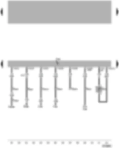 Wiring Diagram  VW PASSAT 2003 - Diesel direct injection system control unit - fuel temperature sender