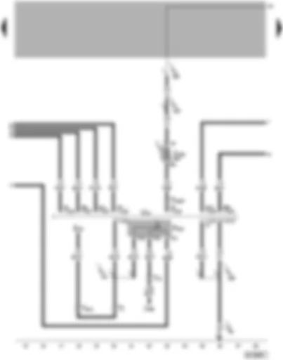 Wiring Diagram  VW PASSAT 2003 - Trailer socket - rear fog light switch-off