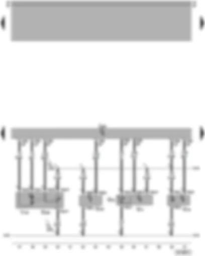 Wiring Diagram  VW PASSAT 2005 - Engine control unit - intake manifold flap potentiometer - fuel pressure sender - fuel pressure sender