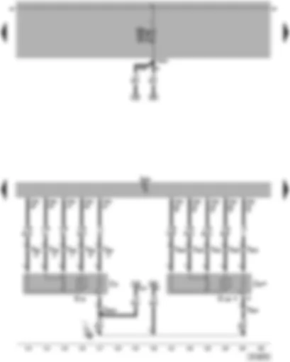 Wiring Diagram  VW PASSAT 2005 - Engine control unit - lambda probe - lambda probe heater
