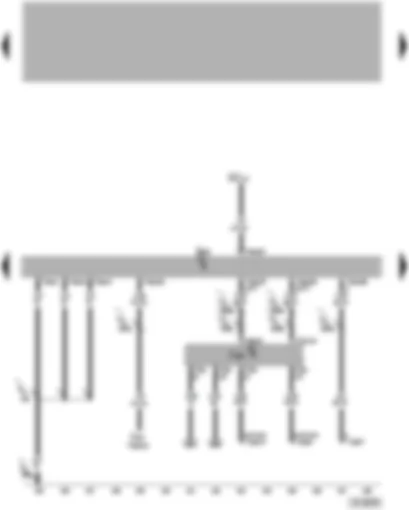 Wiring Diagram  VW PASSAT 2005 - Engine control unit - data bus diagnostic interface - self-diagnosis connection