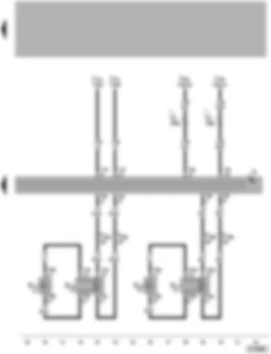 Wiring Diagram  VW PASSAT 2005 - Radio - treble loudspeaker and rear doors bass loudspeaker 