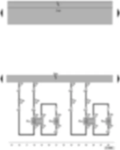 Wiring Diagram  VW PASSAT 2005 - Control unit with display for radio and navigation - treble loudspeaker and front door bass loudspeaker