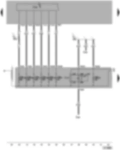 Wiring Diagram  VW PASSAT 2005 - Onboard supply control unit - terminal 30 voltage supply relay