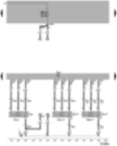 Wiring Diagram  VW PASSAT 2005 - Engine control unit - lambda probe after catalytic converter