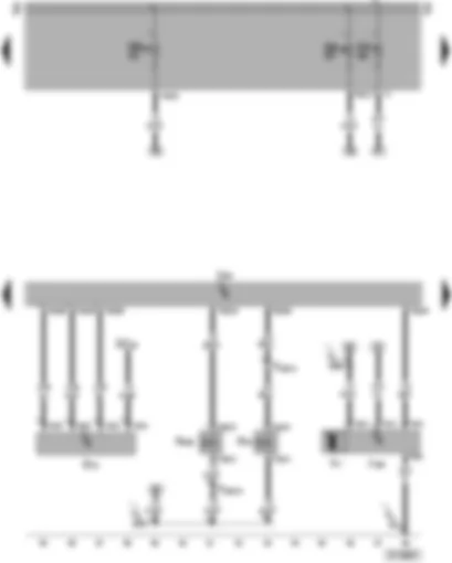 Wiring Diagram  VW PASSAT 2006 - Engine control unit - radiator fan control unit - air mass meter - charge pressure control solenoid valve